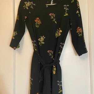 Black floral dress